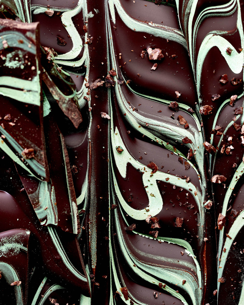 Dark Peppermint Square
